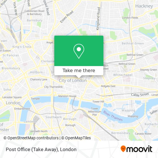 Post Office (Take Away) map