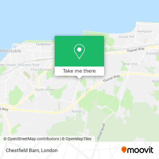 Chestfield Barn map