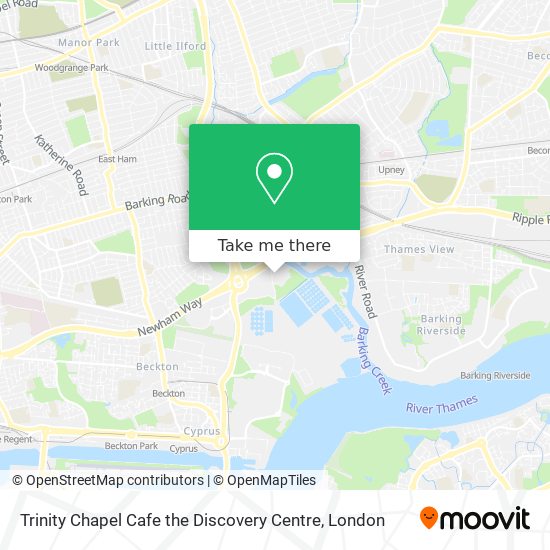 Trinity Chapel Cafe the Discovery Centre map