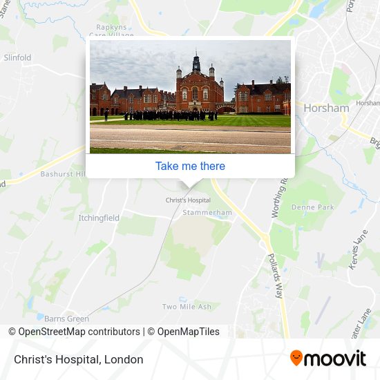 Christ's Hospital map