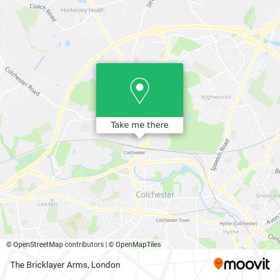 The Bricklayer Arms map