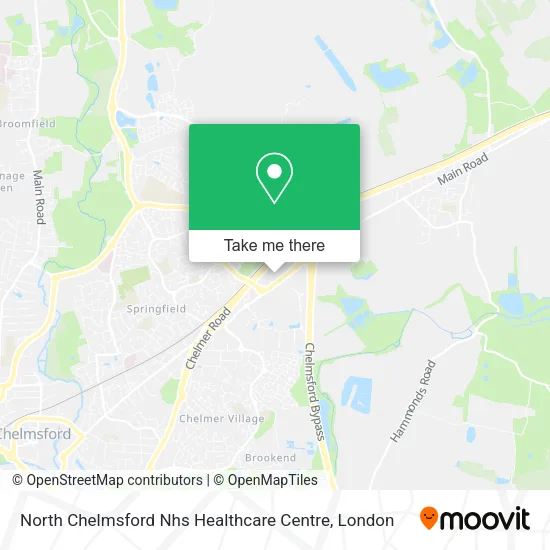 North Chelmsford Nhs Healthcare Centre map