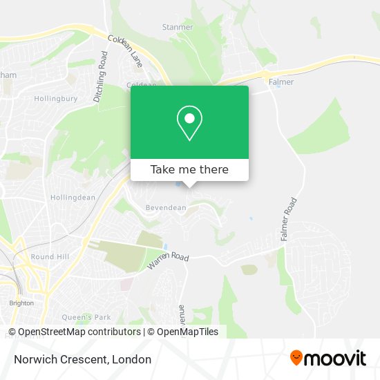 Norwich Crescent map