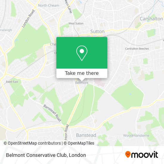 Belmont Conservative Club map