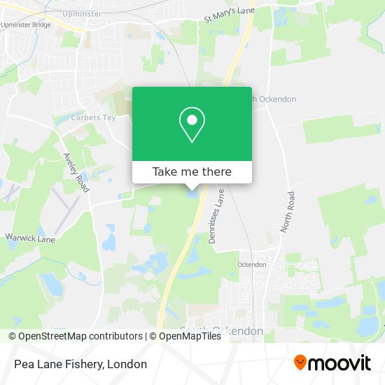 Pea Lane Fishery map
