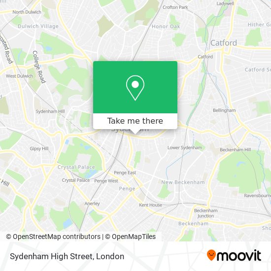 Sydenham High Street map