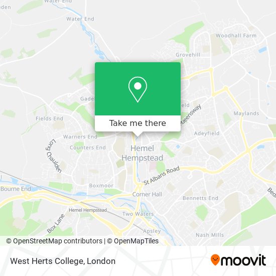 West Herts College map