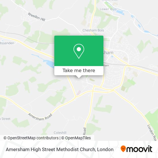 How to get to Amersham High Street Methodist Church by Bus, Train