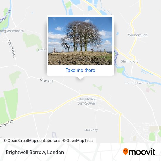 Brightwell Barrow map