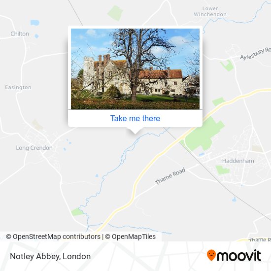 Notley Abbey map