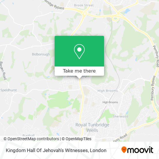 Kingdom Hall Of Jehovah's Witnesses map