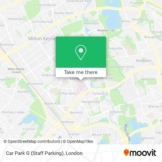 Car Park G (Staff Parking) map