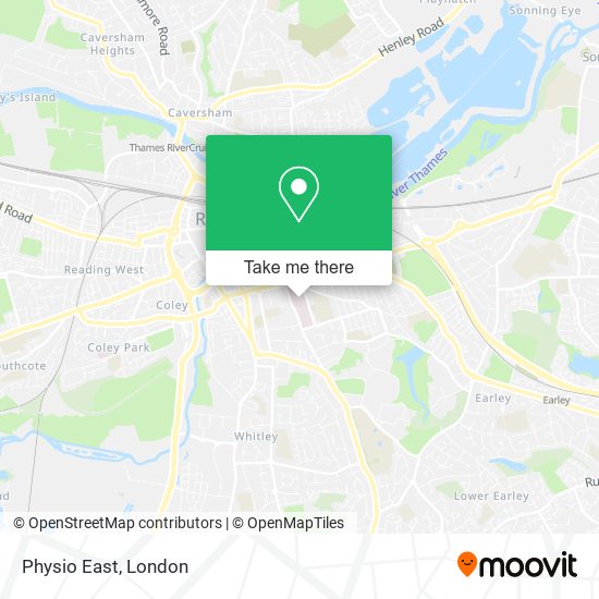 Physio East map