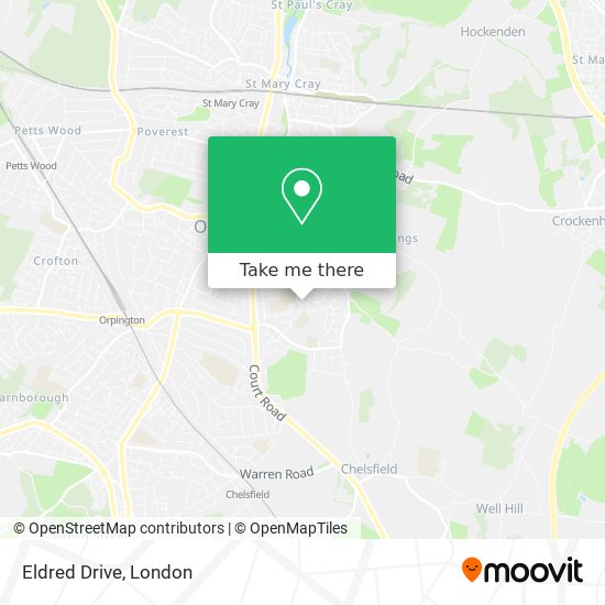 Eldred Drive map