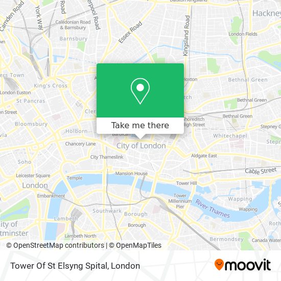 Tower Of St Elsyng Spital map