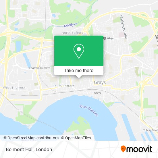 Belmont Hall map