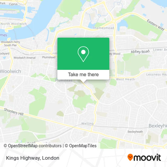 Kings Highway map