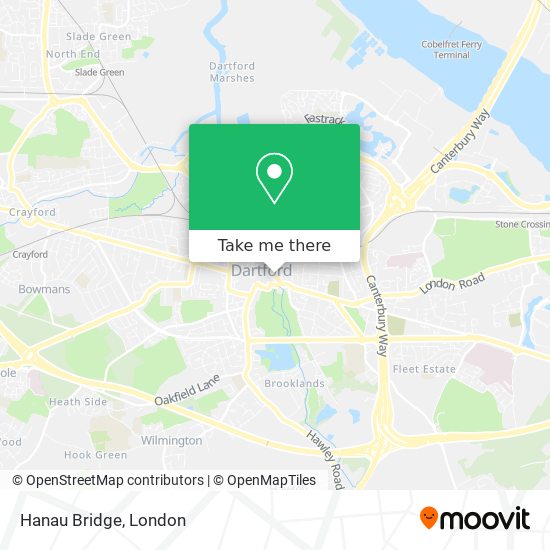 Hanau Bridge map