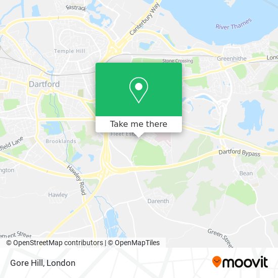 Gore Hill map