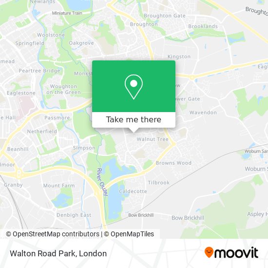 Walton Road Park map