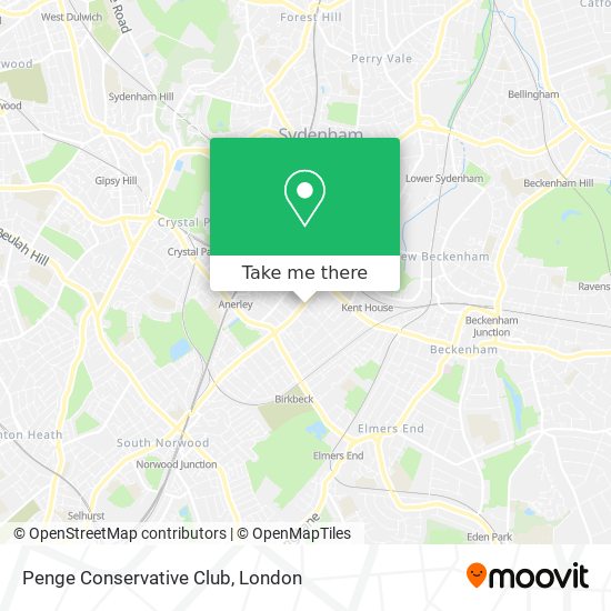 Penge Conservative Club map