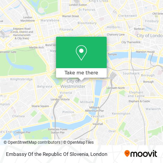 Embassy Of the Republic Of Slovenia map