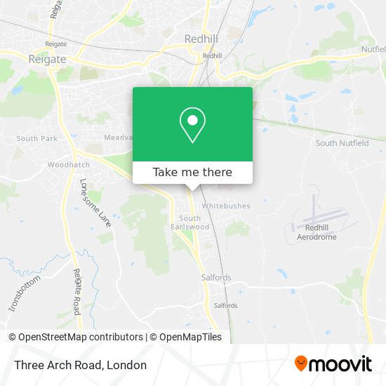 Three Arch Road map