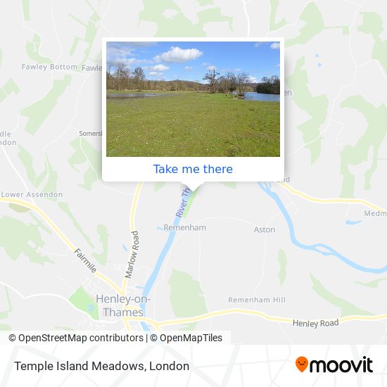Temple Island Meadows map