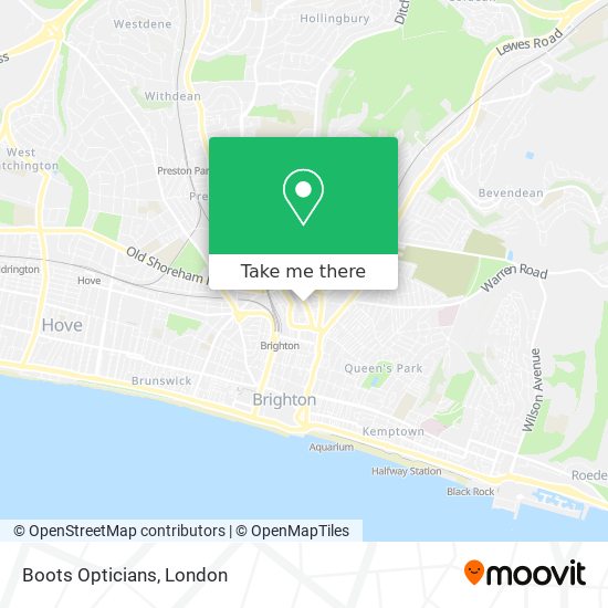 Boots Opticians map