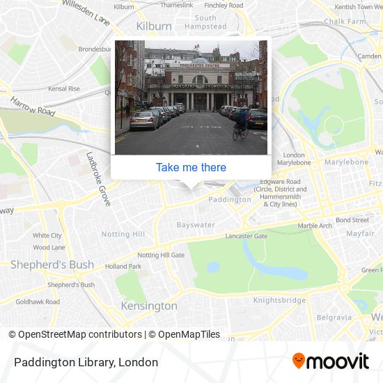 Paddington Library map