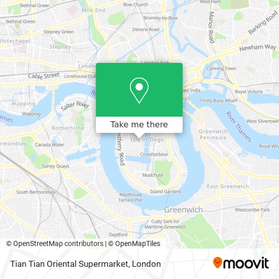Tian Tian Oriental Supermarket map
