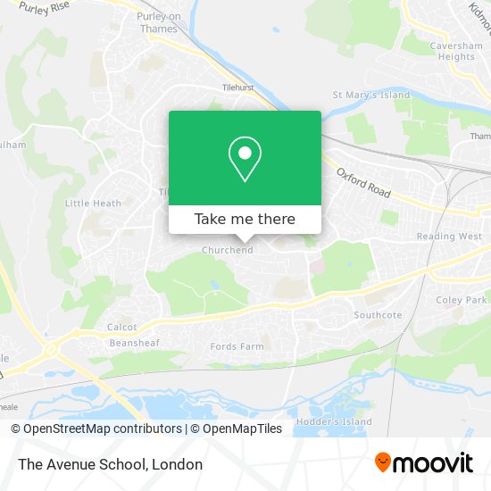 The Avenue School map