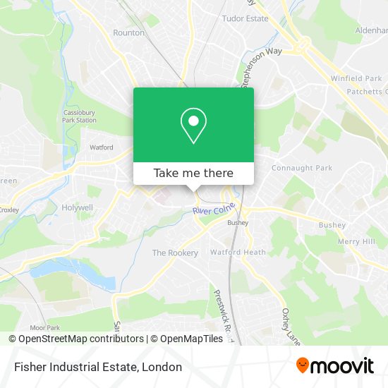 Fisher Industrial Estate map
