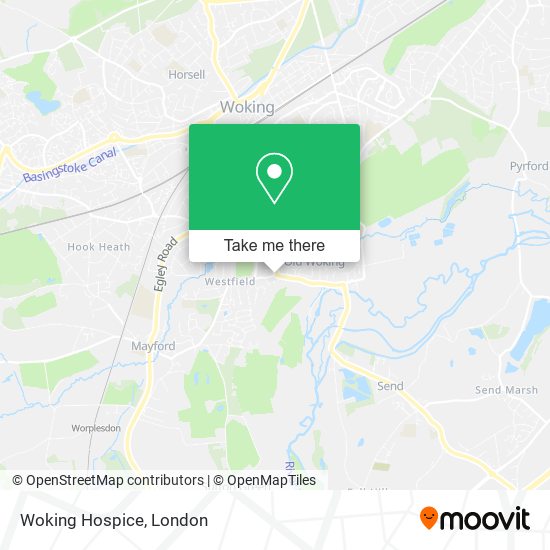 Woking Hospice map