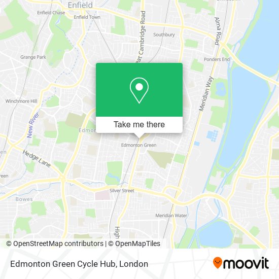 Edmonton Green Cycle Hub map