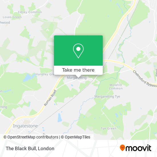 The Black Bull map
