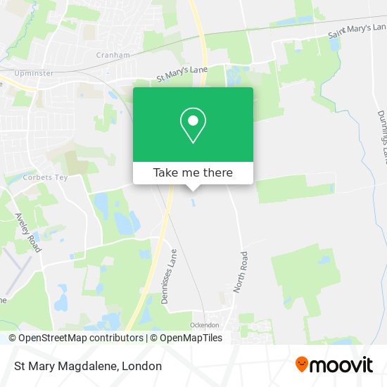 St Mary Magdalene map