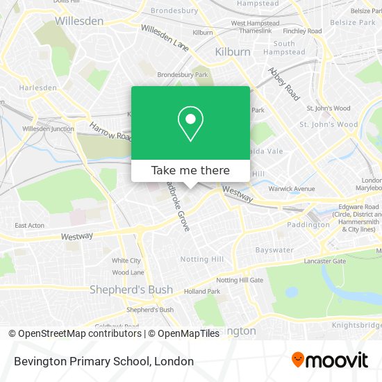 Bevington Primary School map