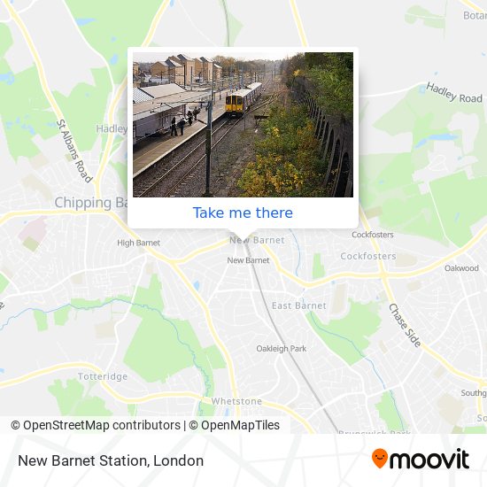 New Barnet Station map
