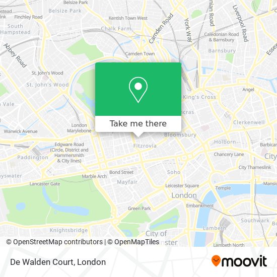 De Walden Court map