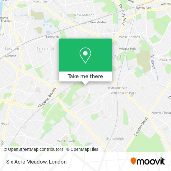 Six Acre Meadow map