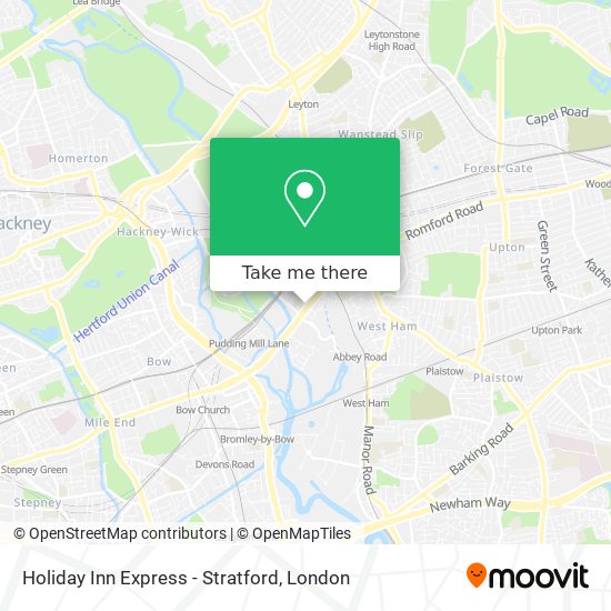 Holiday Inn Express - Stratford map