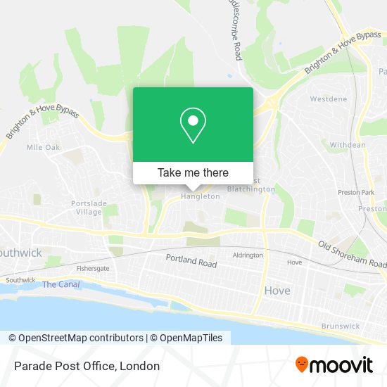 Parade Post Office map