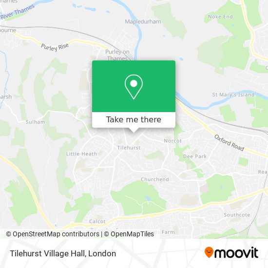 Tilehurst Village Hall map