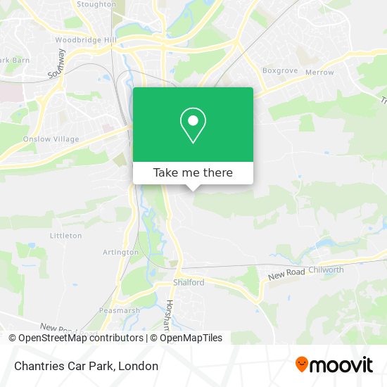 Chantries Car Park map