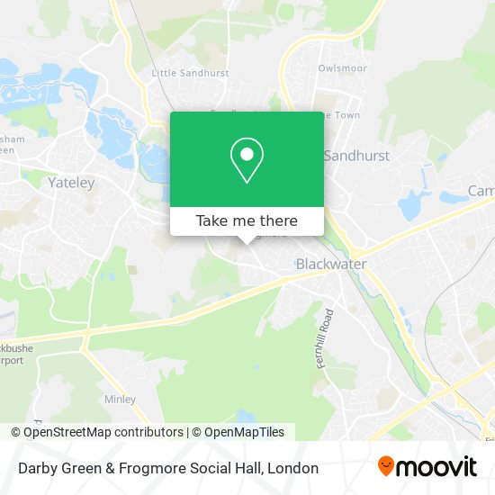 Darby Green & Frogmore Social Hall map