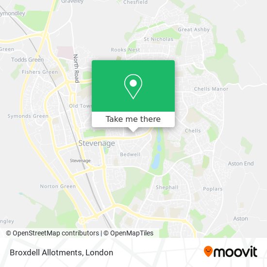Broxdell Allotments map