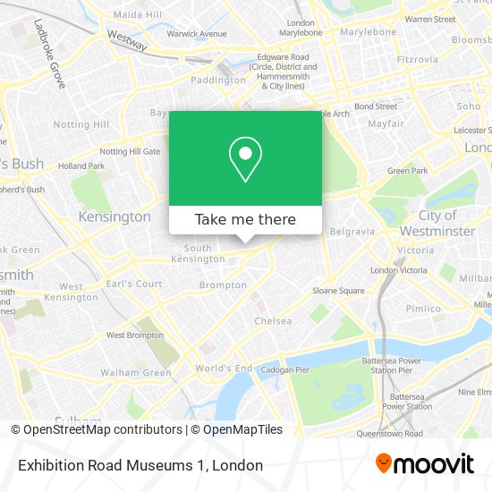 Exhibition Road Museums 1 map