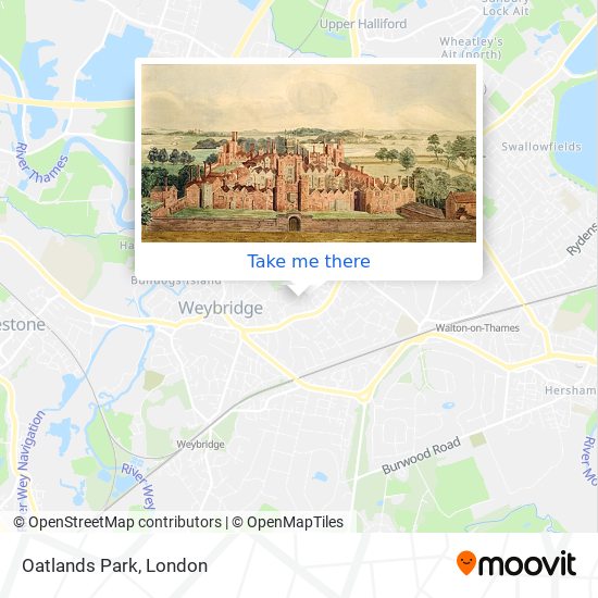 Oatlands Park map