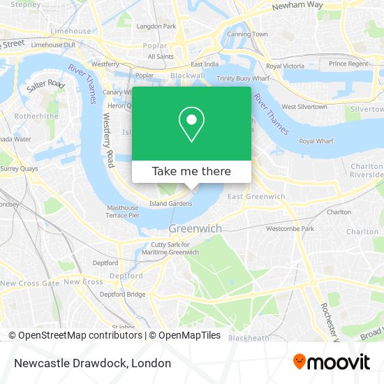 Newcastle Drawdock map